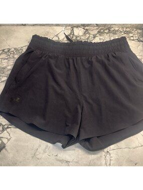Under Armour Women’s Large Black Woven Shorts Athletic